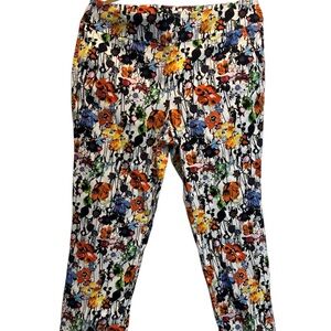 Inspired Style Women's Floral Capris - Multicolor Size 14